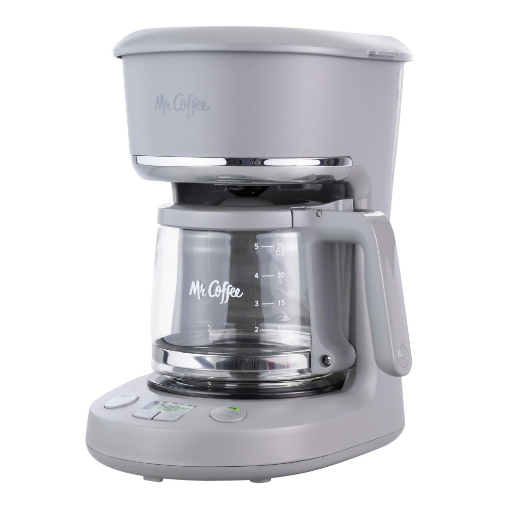 Mr. Coffee 5-Cup Programmable Coffee Maker - Pewter