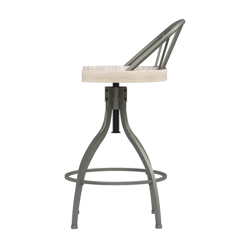 Worland Metal Adjustable Height with Back Swivel Stool - Hillsdale Furniture, 5 of 29