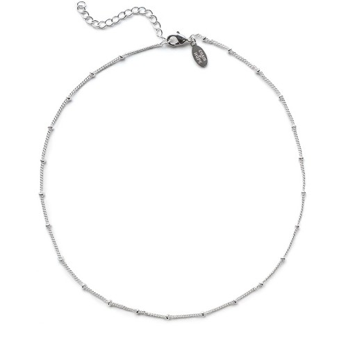 Benevolence La Gold Choker Necklaces For Women - 14k White Gold Dipped ...