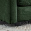 Ridstar Modern Accent Chair, Armchair with Ottoman For Bedroom, Living Room & Reading Room-Green - 4 of 4