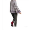 Women's Floral Tassel Tie Peasant Top - umgee - 3 of 4