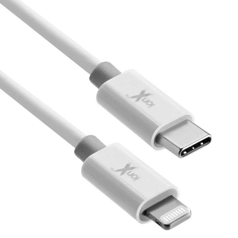 ionX 6.6FT USB-C to Lightning Charging Cable (MFI Certified) Compatible With iPhone, iPad, and iPod, White, 5 of 9