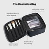 Away Cosmetics Bag, Makeup Bag with Detachable Brush Roll, Waterproof, Clear Zip Pockets, Travel Friendly, Clay Pink - 3 of 4