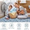 Washable Hallway Runner Rug Machine Washable Modern Floral Low Pile Area Rug with Rubber Backing Foldable Carpet - 4 of 4