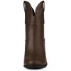 Allegra K Women's Classic Slip on Round Toe Block Heel Cowboy Boots - 2 of 4