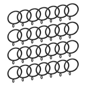 Unique Bargains Metal Electroplating Curtain Rod Accessory Curtain Ring 28 Pcs - 1 of 4