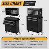 8 Drawer Rolling Tool Chest, Detachable Cabinet Storage Tool Box with Wheels, Metal Tool Cart, Tool Chest on Wheels for Workshop Warehouse Garage - 4 of 4