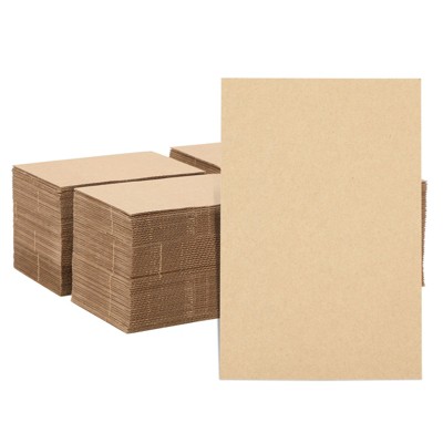 Juvale 24 Sheets Kraft Paper Corrugated Cardboard Sheets, Inserts For  Mailers, Dividers, Packing, Crafts (brown, 8.5 X 11 In) : Target