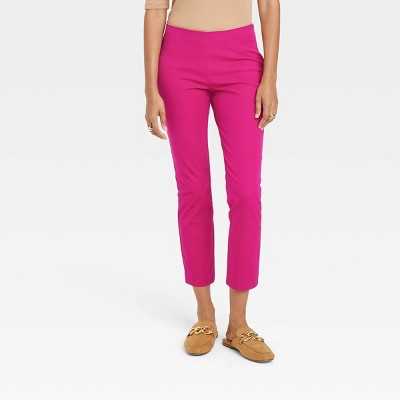 bright pink trousers womens