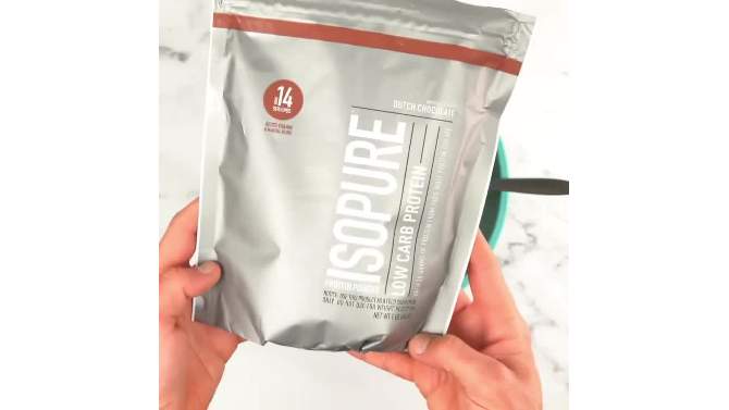 Isopure Low Carb Protein Powder - Dutch Chocolate - 1LB, 2 of 11, play video