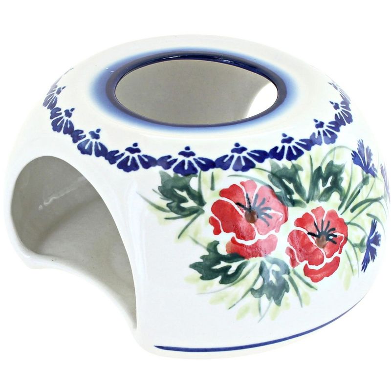 Blue Rose Polish Pottery 36B WR Unikat Teapot Warmer, 1 of 2