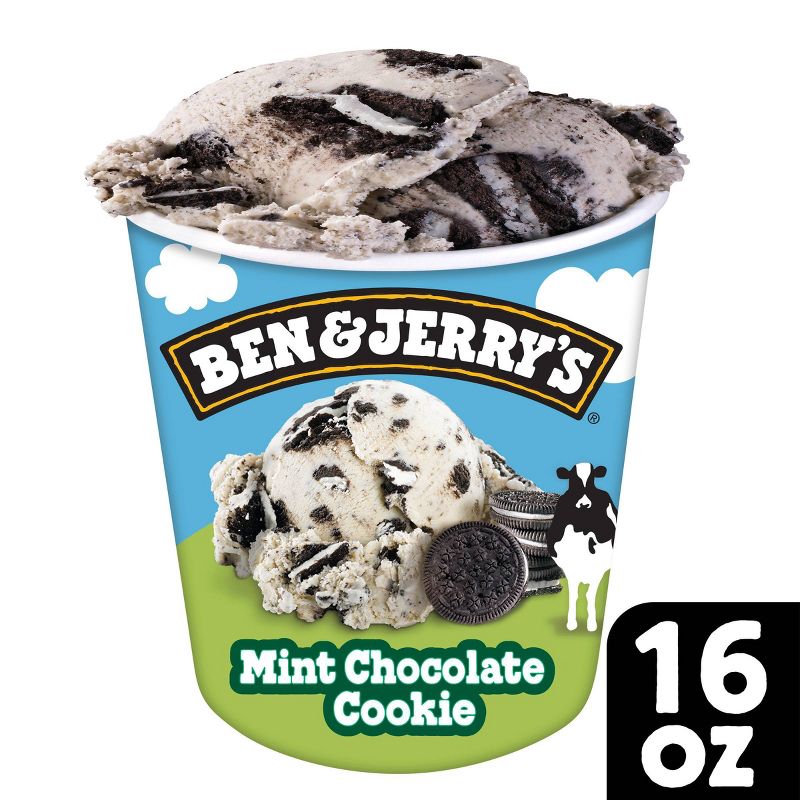 Ben & Jerry's Mint Chocolate Cookie Ice Cream - 16oz, 1 of 15