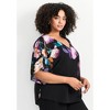Avenue Women's Plus Size Love Story Overlay Blouse - 4 of 4