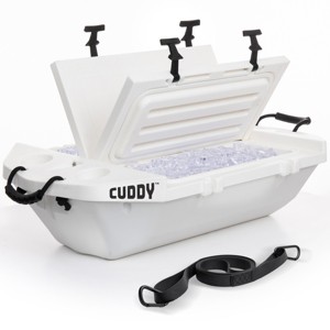 Cuddy Floating Cooler and Dry Storage Vessel - 40QT - Amphibious Hard Shell Design - 1 of 4