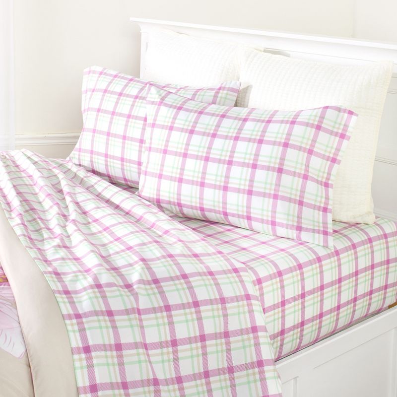 The Lakeside Collection Tartan Plaid Sheet Set - Rustic Farmhouse Bedding for Summer, 2 of 6