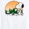 Women's - Peanuts - Campfire Snoopy and Woodstock Short Sleeve Graphic T-Shirt - 2 of 4