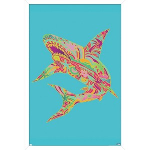 Trends International Jim Baldwin - Lily Shark Framed Wall Poster Prints - 1 of 4