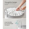 SONGMICS Laundry Hamper, 23.8 Gal. Laundry Basket, Laundry Bag with Lid, with Handles, Drawstring, for Clothing, Blankets, 19.7 x 19.7 x 18.1 Inches - 3 of 4