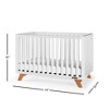 Child Craft SOHO 4-in-1 Convertible Crib, Converts to Day Bed, Toddler Bed and Full Size Bed, 3 Mattress Positions, Baby Safe Finish (White/Natural) - 2 of 4