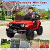 24V Kids Car,2-Seater Ride on Electric Vehicle Truck with Remote Control and LED Lights - 3 of 4