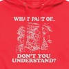 Men's - Instant Message - What Part Don't You Understand Engine Graphic Fleece Pullover Hoodie - 2 of 4