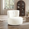 Art Leon Jacquard Flannel Fabric Modern Swivel Accent Side Chair - 4 of 4