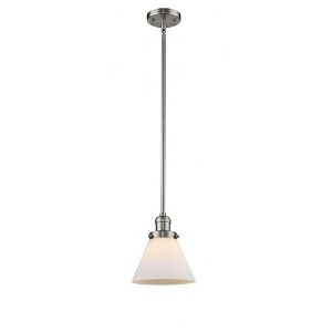 Franklin Restoration - 1 Light Cone Mini Pendant In IndustrialStyle-10 Inches Tall and 8 Inches Wide - 1 of 1