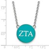 Black Bow Jewelry Sterling Silver Zeta Tau Alpha Greek Life Necklace 18 Inch - 2 of 4