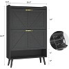 Munora - Large 2-Drawer Freestanding Shoe Cabinet with Open Shelf - Anti-Tipping, Fits 13" Men's Shoes - Hallway/Entryway - 2 of 4