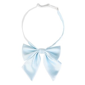 INSPIRE CHIC Women's Adjustable Solid Pre-Tied Bow Tie - 1 of 4
