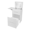 YIYIBYUS Makeup Desk with Mirror and Light, Compact Vanity Table, Small Make Up Table - 2 of 4