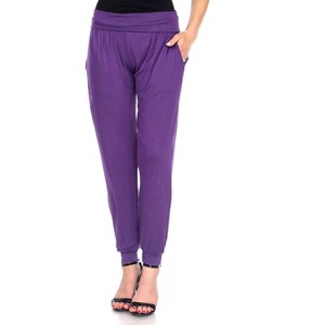 Women's Harem Pants - White Mark - 1 of 3