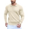 COOFANDY Men's Button Down Classic Knit Polo Golf Shirt - 3 of 4