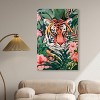 Art Remedy Tiger Hidden in Tropics Tropical Jungle Animals Wall Art Unframed - 2 of 4
