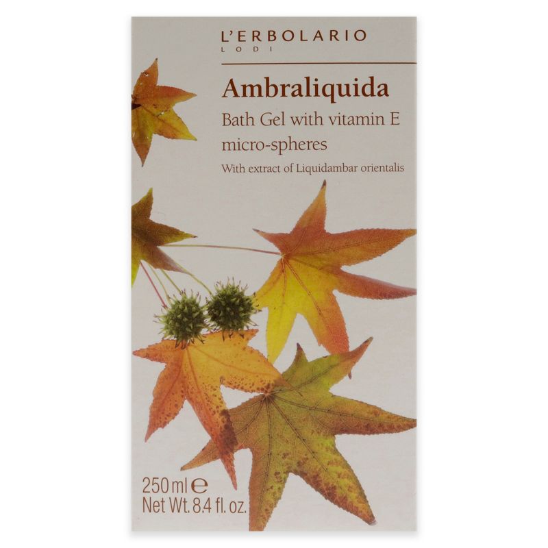 Ambraliquida Bath Gel With Vitamin E Micro-Spheres by LErbolario for Unisex - 8.4 oz Shower Gel, 6 of 8