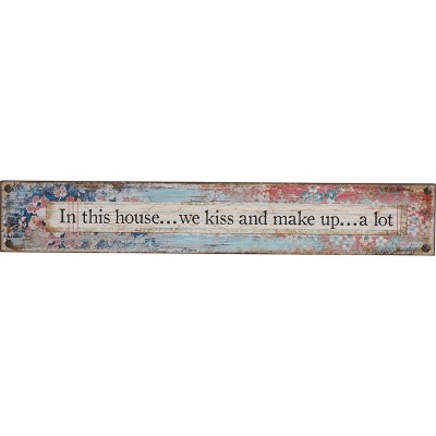 Transpac Wood 23.75 in. Multicolor Everyday In This House Sign