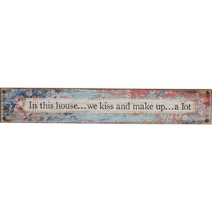Transpac Wood 23.75 in. Multicolor Everyday In This House Sign - 1 of 2