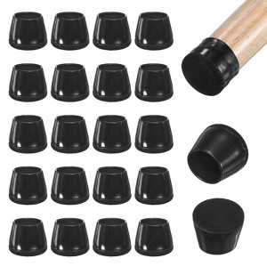 Unique Bargains Silicone Cups Round Felt Furniture Pads for Hardwood Floors 24 Pcs - 1 of 4