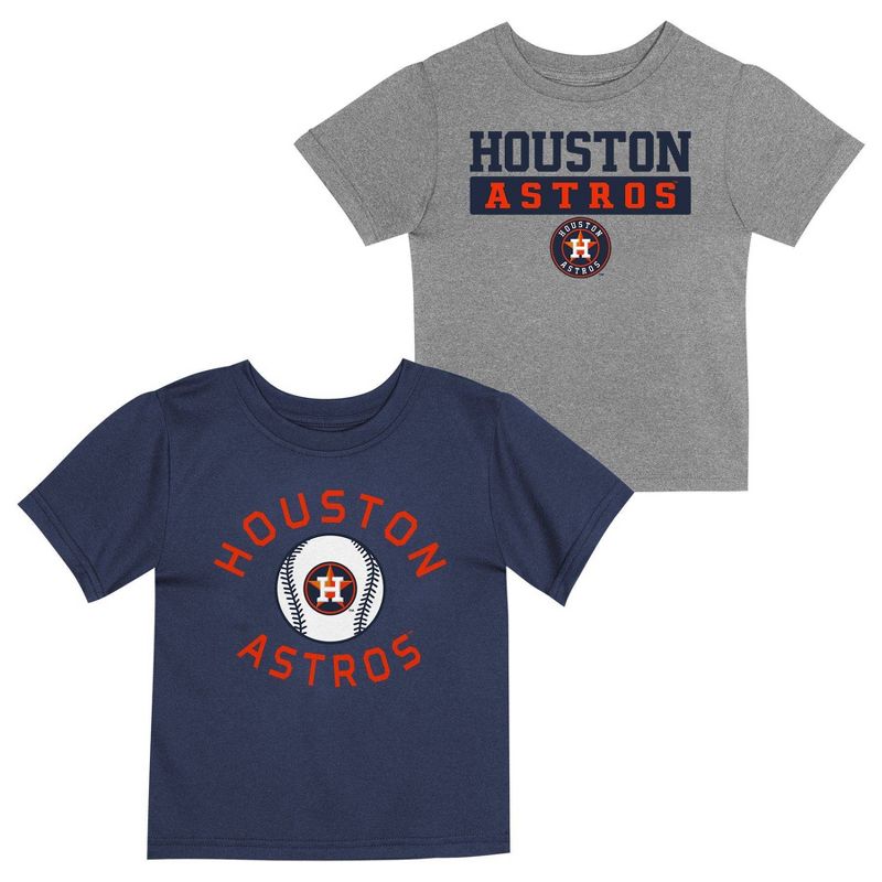 MLB Houston Astros Toddler Boys&#39; 2pk T-Shirt, 1 of 4