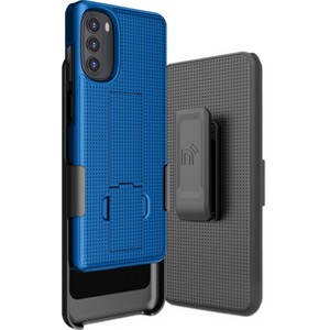 Nakedcellphone Case with Stand and Belt Clip Holster for Motorola Moto G 5G (2022) - 1 of 4