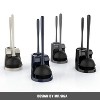 Itopfox 2-in-1 Toilet Plunger and Bowl Brush Combo for Bathroom Cleaning, Heavy Duty with Sturdy Holder, Black - 3 of 4