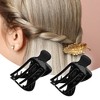 Unique Bargains Cute Plastic Hair Claws 3.39"x1.89"x0.91" 4 Pcs - 2 of 4