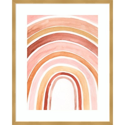 21" x 26" Southwest Arches II by Victoria Borges Framed Wall Art Print - Amanti Art