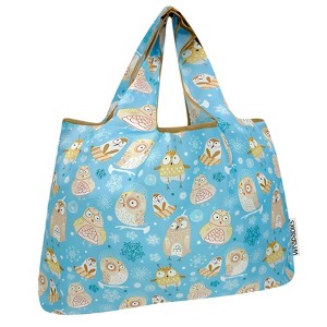 Wrapables Large Foldable Tote Nylon Reusable Grocery Bags - 1 of 4