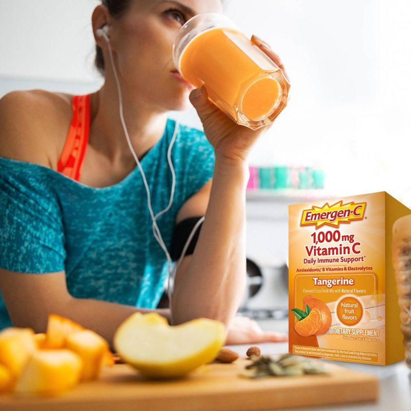 Emergen-C Vitamin C Dietary Supplement Drink Mix - Tangerine - 30ct, 3 of 10