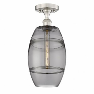 Vaz - 1 Light Semi-Flush Mount In Industrial Style-10 Inches Tall and 8 Inches Wide - 1 of 1