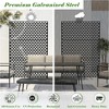 Outdoor Screen Metal Screen DIY Fence Freestanding Divider Decorative Fence Screen And Panels - 2 of 4