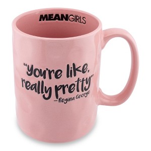 Silver Buffalo Mean Girls "Really Pretty" Wax Resist Ceramic Pottery Mug | Holds 18 Ounces - 1 of 4