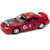 2000 Ford Mustang "Miss Scarlet" Red with Graphics with Poker Chip (Collector Token) 1/64 Diecast Model Car by Johnny Lightning - 2 of 3