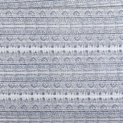 King Size Blue and White Cotton Coastal Quilt Set